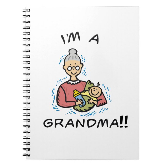 Carnet Je suis une grand-mère et des cadeaux pour bébés (Devant)