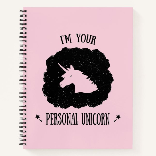 Carnet Je suis votre licorne personnelle (Devant)