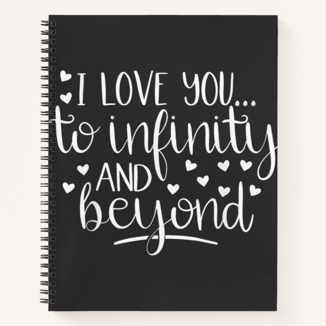 Carnet Je T'Aime À L'Infini Et Au-Delà De Valen (Devant)