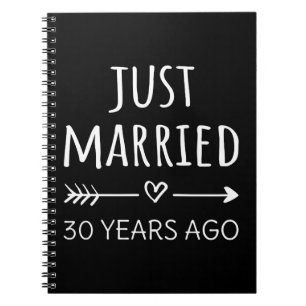 Carnet Je Viens De Me Marier Il Y A 30 Ans