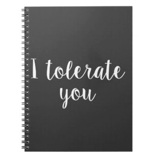 Carnet Je vous tolère