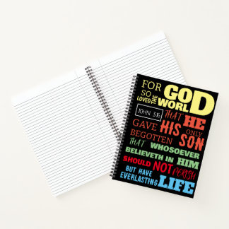 CARNET JEAN 3:16 CAR DIEU AIMAIT SI LE MONDE