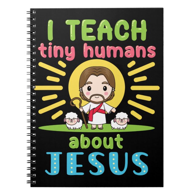 Carnet J'Enseigne À De Petits Humains Jésus-Christ (Devant)
