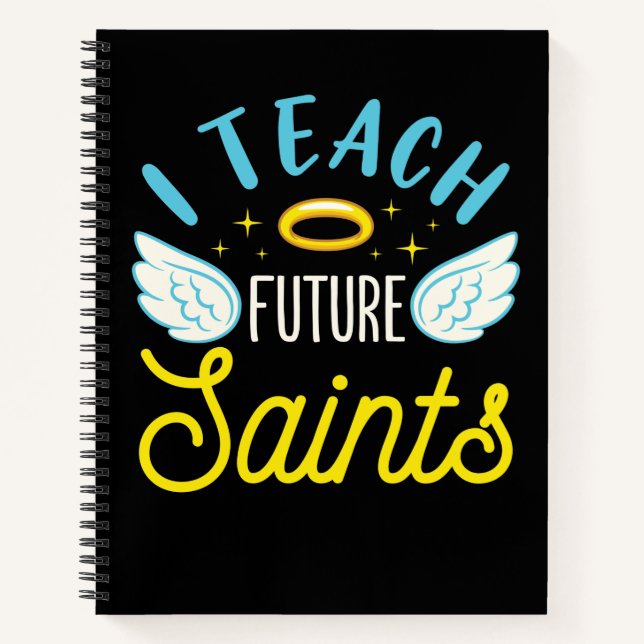 Carnet J'Enseigne Les Saints Futurs Enseignant Catholique (Devant)