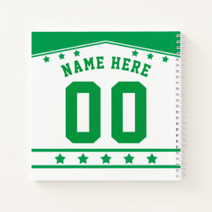Carnet Jersey de hockey sur glace personnalisable