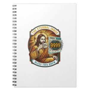 Carnet Jésus 9999 Emails Non Lus Boîte de Réception Zéro 