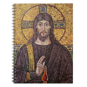 Carnet Jésus Christ avec l'Esprit Saint Flamme Mosaïque