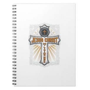 Carnet Jésus-Christ Mon Espoir Vivant Croix Vintage