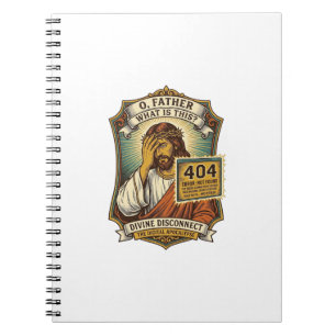 Carnet Jésus drôle Erreur 404 Humour Développeur Web Prog