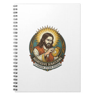 Carnet Jésus énervant pelage autocollant papier résidu ma