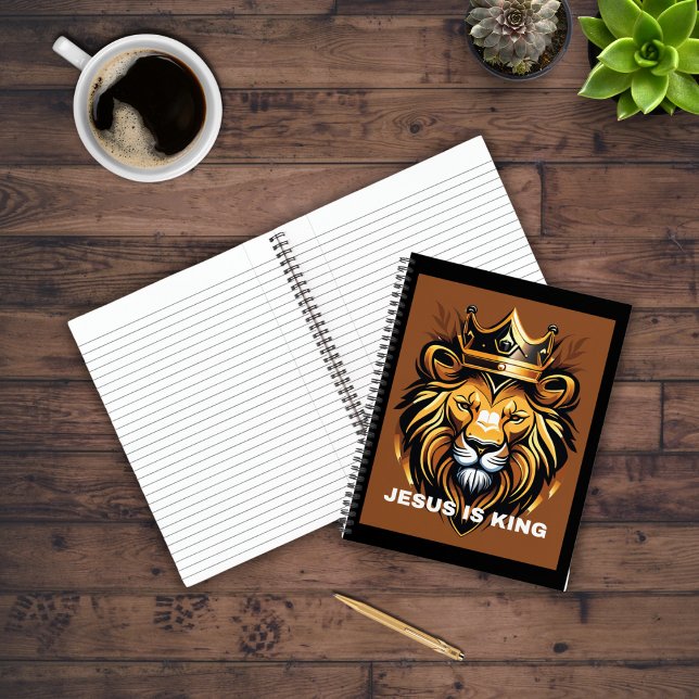 Carnet Jésus est le roi Lion visage design (Créateur téléchargé)