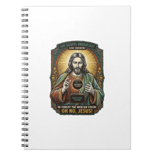 Carnet Jésus Fond noir Couverture de webcam oubliée Virtu