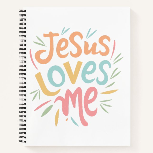 Carnet Jesus Love Me - Design vintage (Devant)