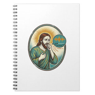 Carnet Jésus tousse au milieu d'un message audio vocal Te