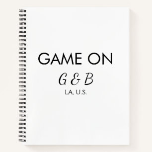Carnet Jeu ajouter nom du couple mariage lieu ville g