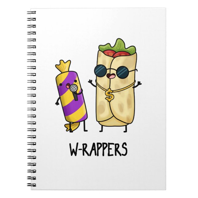 Carnet Jeu de nourriture amusant pour rappeurs W (Devant)