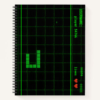 Carnet Jeu de serpent personnalisé Rétro Bloc-notesCarnet