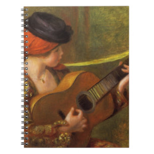 Carnet Jeune Espagnole avec guitare par Pierre Renoir