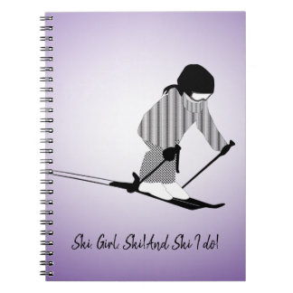 Carnet Jeune fille skieuse