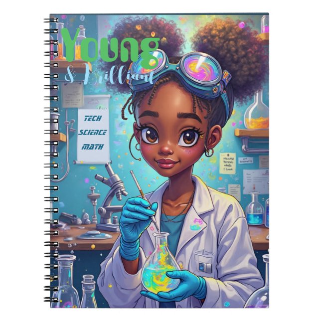 Carnet Jeune Scientifique Brillant (Devant)