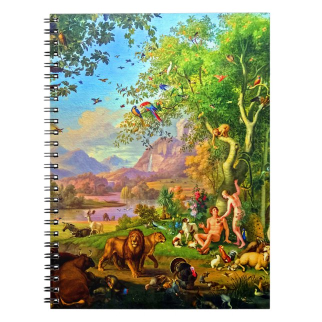 Carnet Johann Wenzel Peter Adam et Eve dans le jardin d'E (Devant)