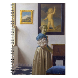 Carnet Johannes Vermeer - Lady debout dans une virginale