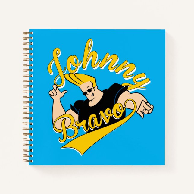 Carnet Johnny Bravo Graphisme sportif (Devant)