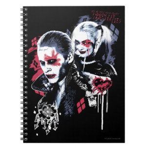 Carnet Joker du peloton   de suicide et graffiti peint