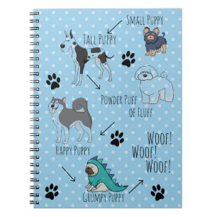 Carnet Joli Chiot Illustré Poème Dotty