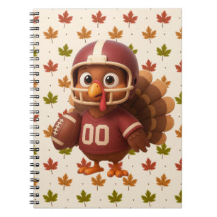 Carnet Joli dindon de football du jour de Thanksgiving