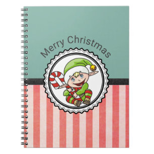 Carnet Joli elfe de vacances avec Sucre de canne Joyeux N