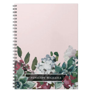 Carnet Joli floral avec nom