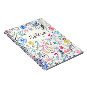 Carnet Joli floral peint