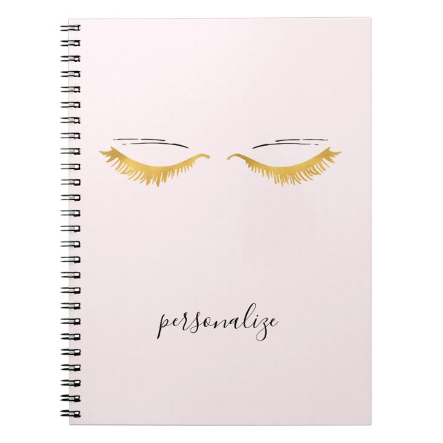 Carnet Joli Gold Glam Eyelashes (Devant)