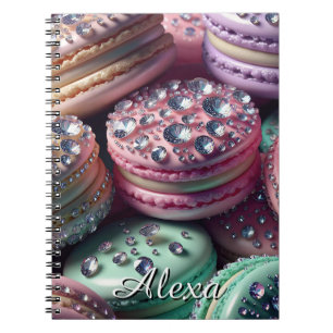 Carnet Joli Macaron Bling Personnalisé