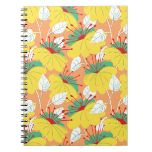 Carnet Joli motif sans couture florale. Arrière - plan av