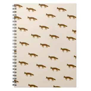 Carnet Joli Motif Vintage Fox