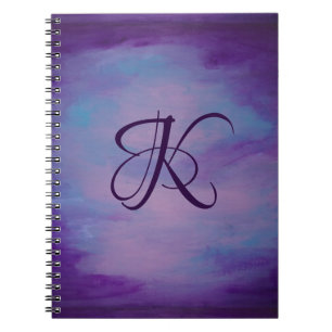 Carnet Joli Pastels   Cloud rose mignon Ciel bleu violet