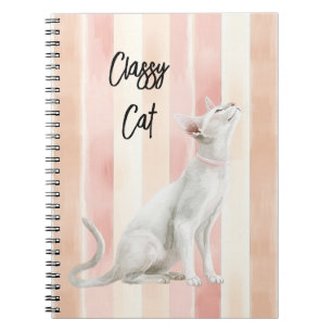 Carnet Joli Peach Pink Crème raypes Chat