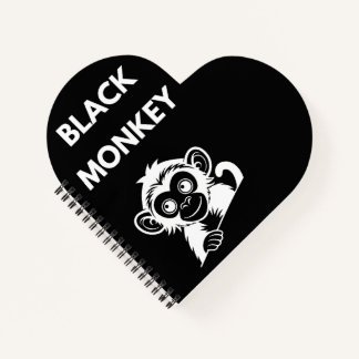 Carnet Joli Petit Singe Noir