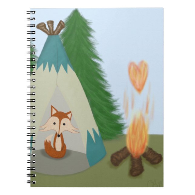 Carnet Joli renard solitaire (Devant)