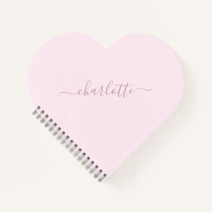 Carnet Joli rose et blanc doux