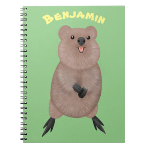 Carnet Joli sourire mignon dessin animé quokka