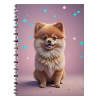 Carnet Joli spirale de Pomeranian