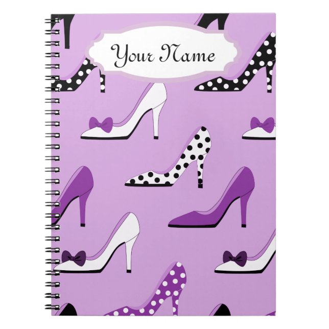 Carnet Joli talons violets (Devant)