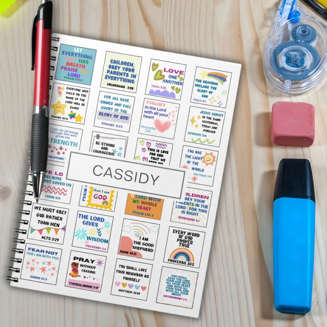Carnet Joli verset de la Bible pour enfants mémorisé  (Créateur téléchargé)