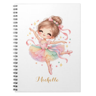 Carnet Jolie Douce Ballerine Princesse Personnalisée