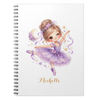 Carnet Jolie Douce Ballerine Princesse Personnalisée