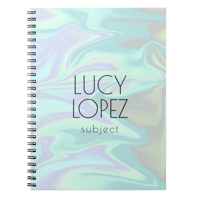 Carnet Jolie élégance moderne chick holographic (Devant)