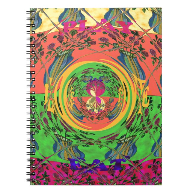 Carnet Jolie et belle florale Motif Art Imprimer Design (Devant)
